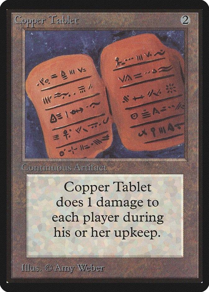 Magic: The Gathering MTG Single Copper Tablet [Limited Edition Beta]
