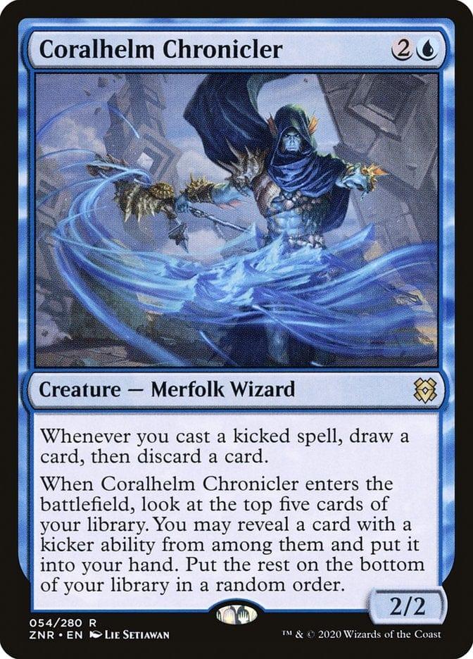 Magic: The Gathering MTG Single Coralhelm Chronicler [Zendikar Rising]