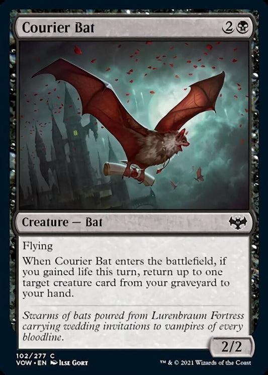 Magic: The Gathering MTG Single Courier Bat [Innistrad: Crimson Vow]