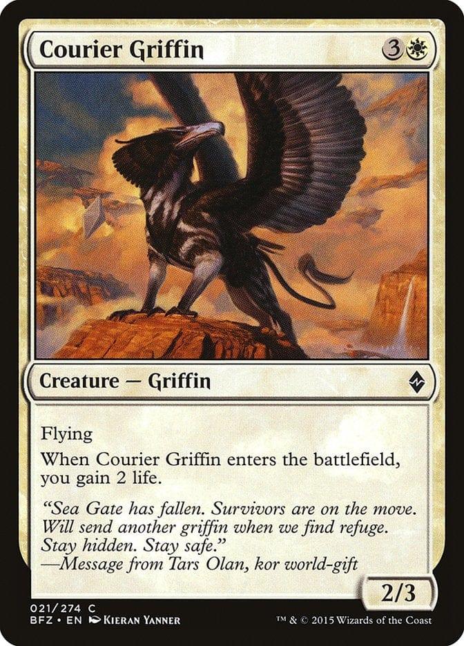 Magic: The Gathering MTG Single Courier Griffin [Battle for Zendikar]