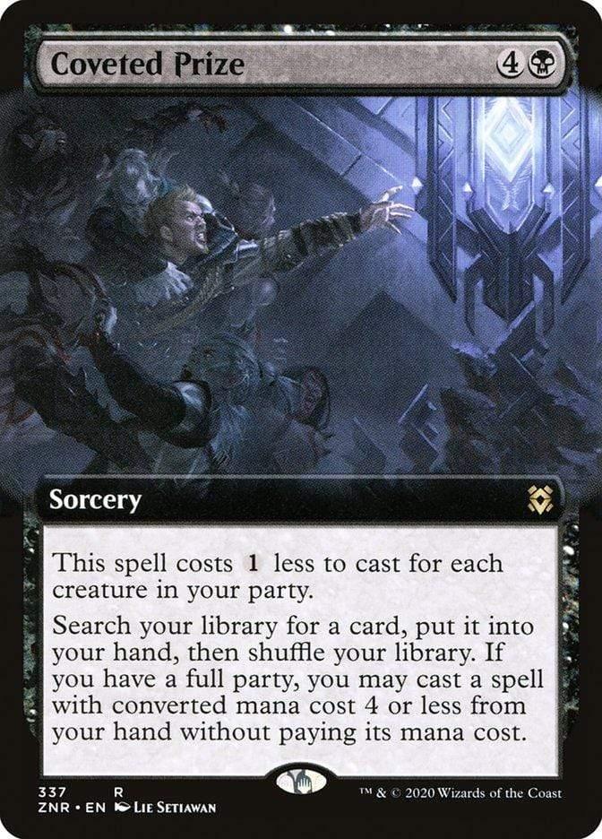 Magic: The Gathering MTG Single Coveted Prize (Extended) [Zendikar Rising Extended Art]