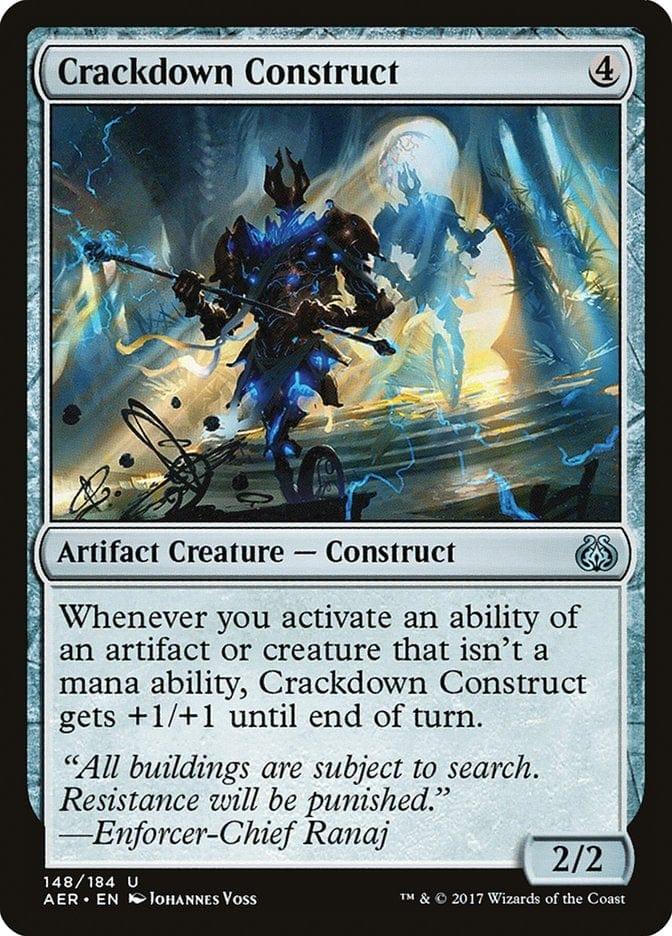 Magic: The Gathering MTG Single Crackdown Construct [Aether Revolt]
