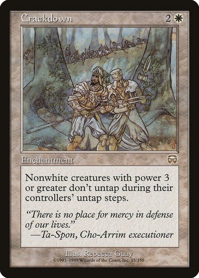 Magic: The Gathering MTG Single Crackdown [Mercadian Masques]