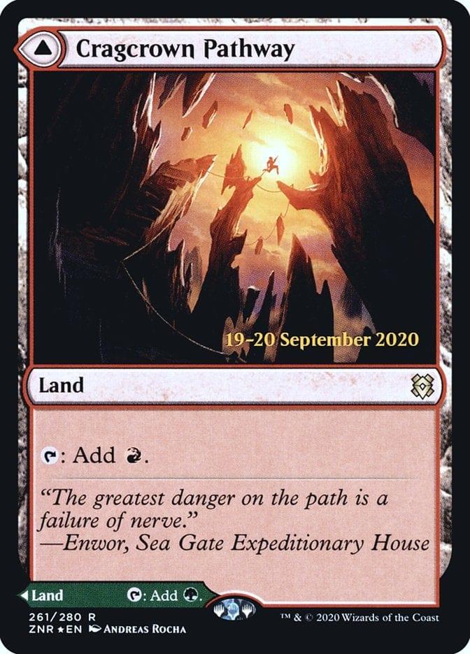 Magic: The Gathering MTG Single Cragcrown Pathway // Timbercrown Pathway [Zendikar Rising Prerelease Promos]