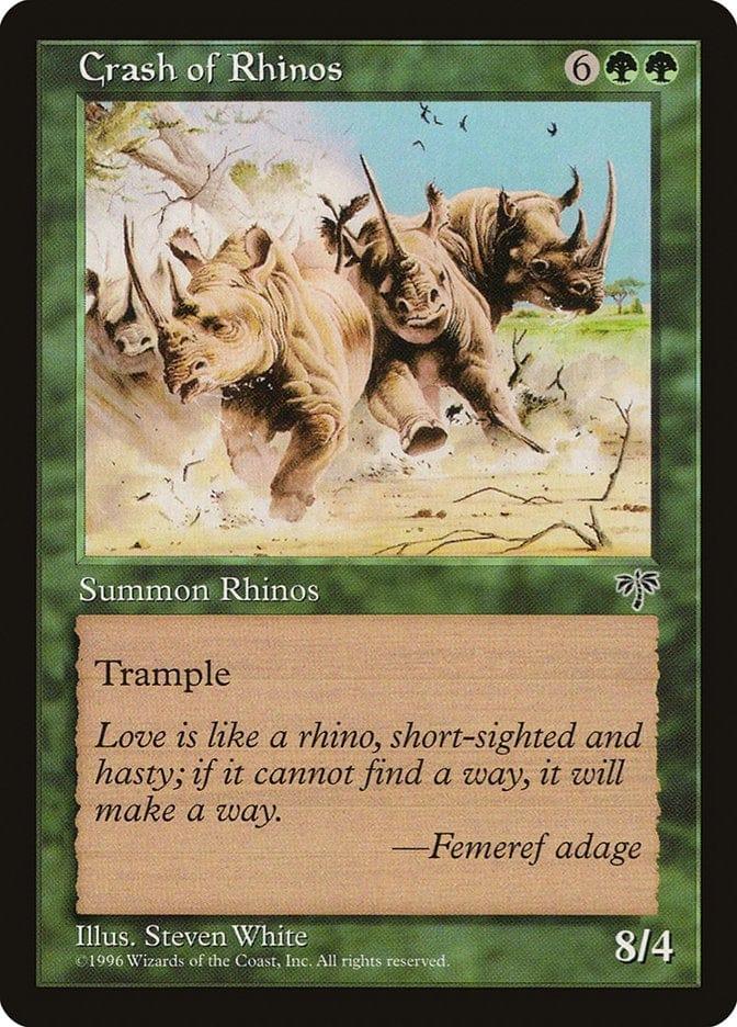 Magic: The Gathering MTG Single Crash of Rhinos [Mirage]