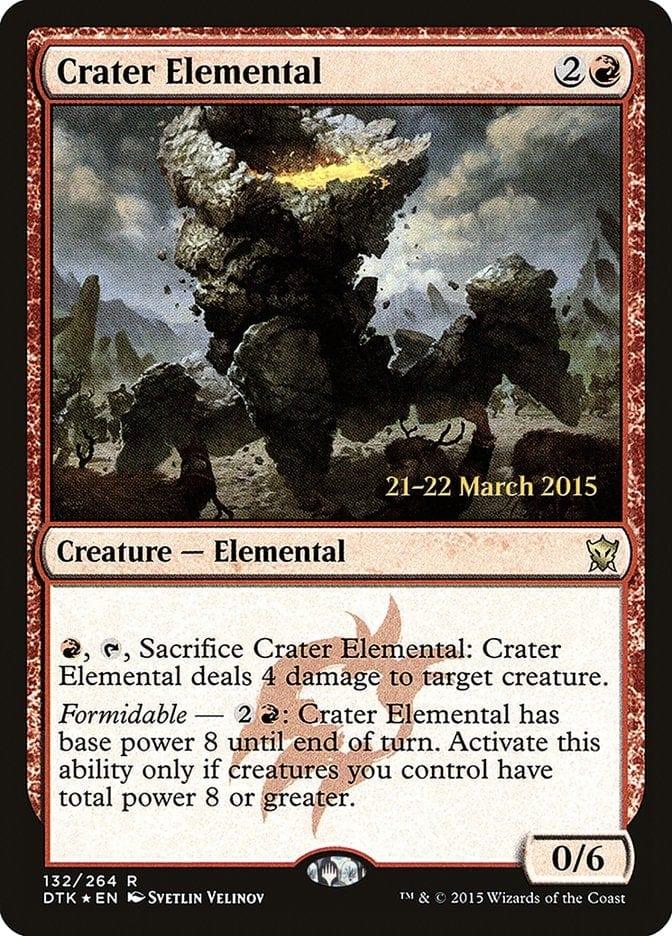 Magic: The Gathering MTG Single Crater Elemental  [Dragons of Tarkir Prerelease Promos]