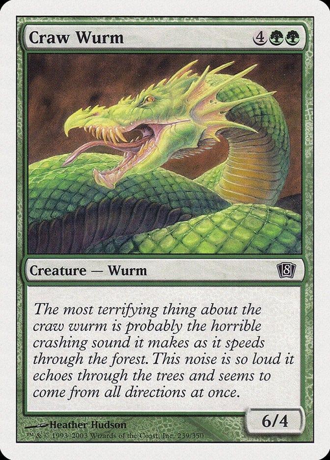 Magic: The Gathering MTG Single Craw Wurm [Eighth Edition]
