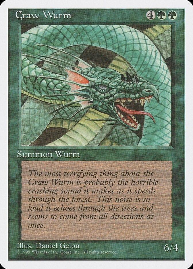 Magic: The Gathering MTG Single Craw Wurm [Fourth Edition]