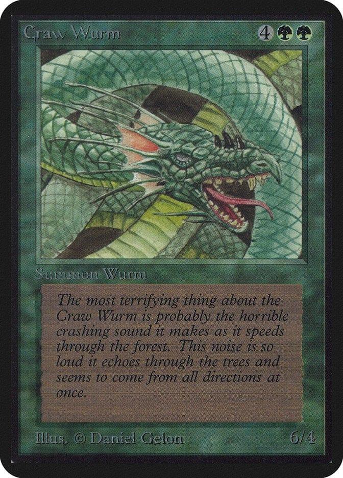 Magic: The Gathering MTG Single Craw Wurm [Limited Edition Alpha]