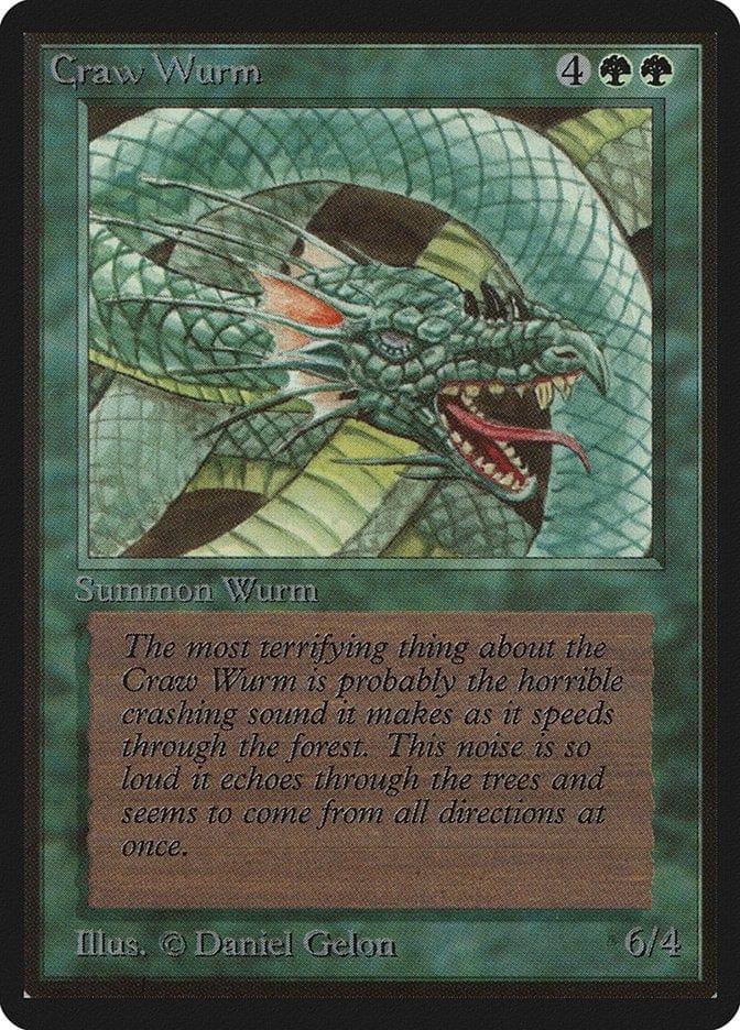 Magic: The Gathering MTG Single Craw Wurm [Limited Edition Beta]