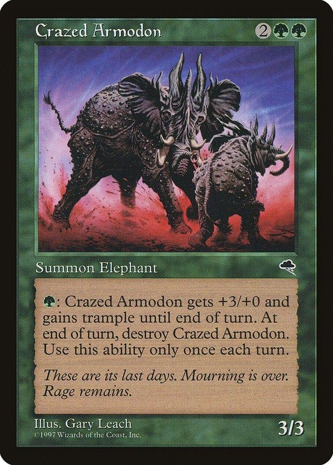 Magic: The Gathering MTG Single Crazed Armodon [Tempest]