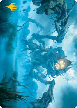 Magic: The Gathering MTG Single Creeping Inn Art Card (Gold-Stamped Signature) [Innistrad: Midnight Hunt Art Series]