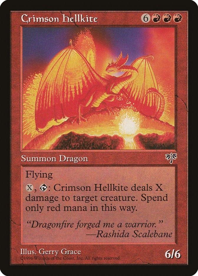 Magic: The Gathering MTG Single Crimson Hellkite [Mirage]