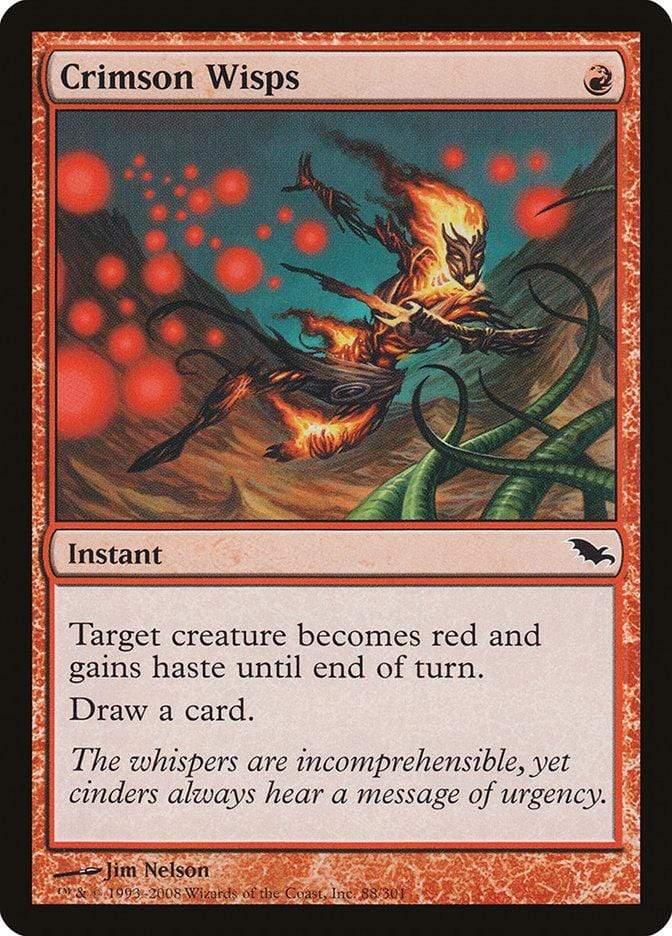 Magic: The Gathering MTG Single Crimson Wisps [Shadowmoor]