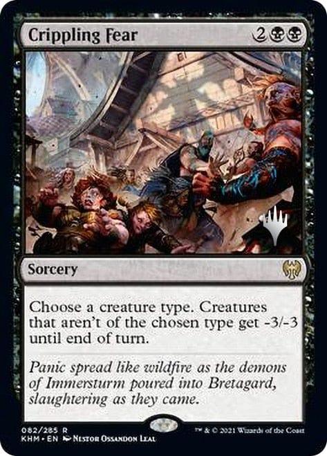 Magic: The Gathering MTG Single Crippling Fear [Kaldheim Promo Pack]