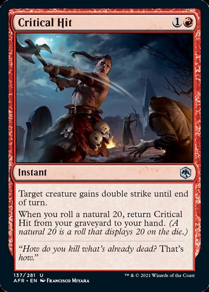 Magic: The Gathering MTG Single Critical Hit [Dungeons & Dragons: Adventures in the Forgotten Realms]