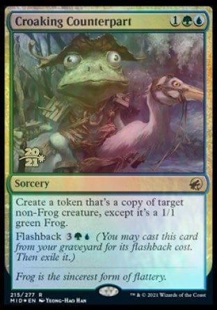 Magic: The Gathering MTG Single Croaking Counterpart [Innistrad: Midnight Hunt Prerelease Promos]