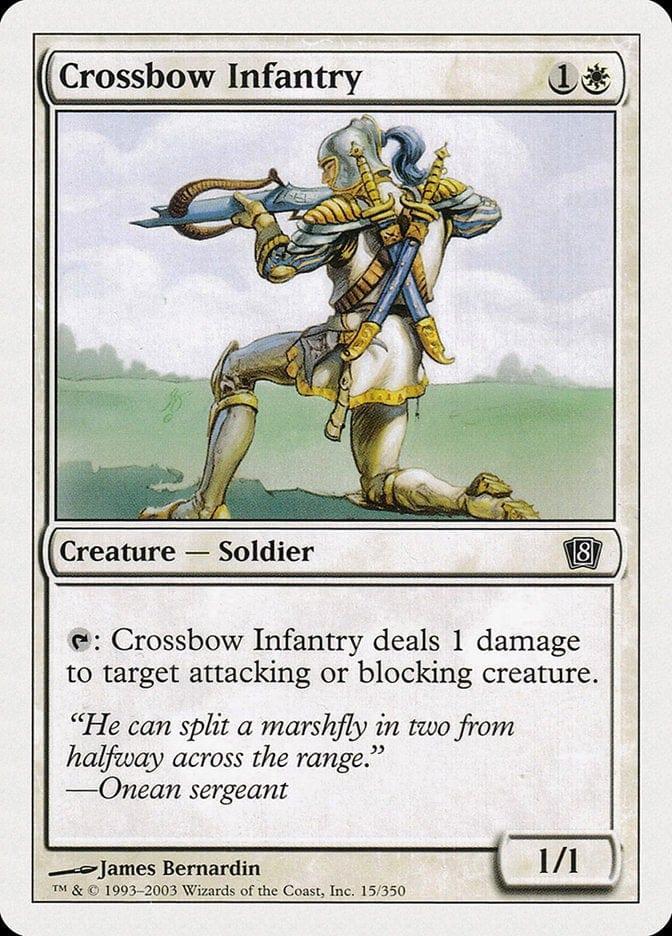 Magic: The Gathering MTG Single Crossbow Infantry [Eighth Edition]