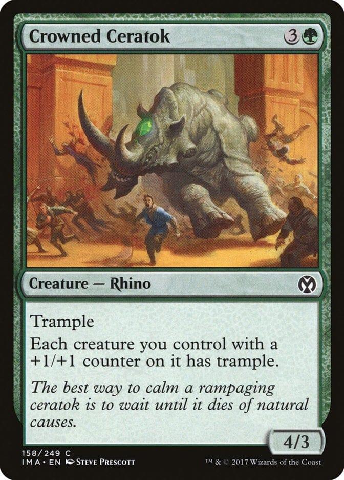 Magic: The Gathering MTG Single Crowned Ceratok [Iconic Masters]