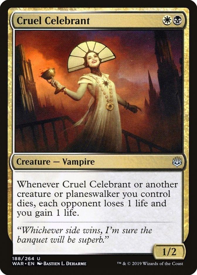 Magic: The Gathering MTG Single Cruel Celebrant [War of the Spark]