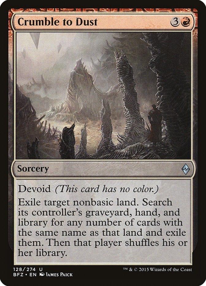 Magic: The Gathering MTG Single Crumble to Dust [Battle for Zendikar]