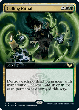 Magic: The Gathering MTG Single Culling Ritual (Extended) [Strixhaven: School of Mages]