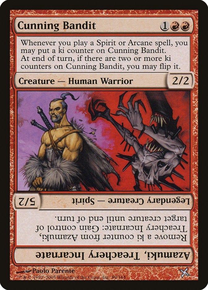 Magic: The Gathering MTG Single Cunning Bandit // Azamuki, Treachery Incarnate [Betrayers of Kamigawa]