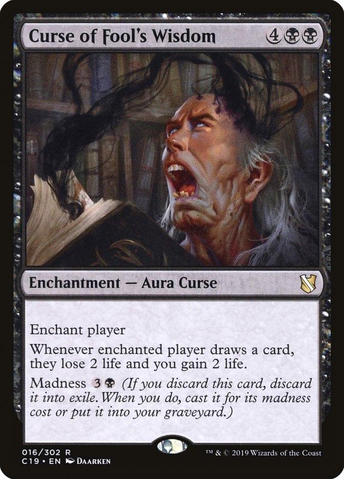Magic: The Gathering MTG Single Curse of Fool's Wisdom [Commander 2019]
