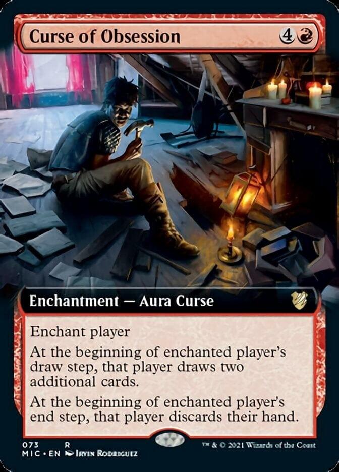 Magic: The Gathering MTG Single Curse of Obsession (Extended) [Innistrad: Midnight Hunt Commander]