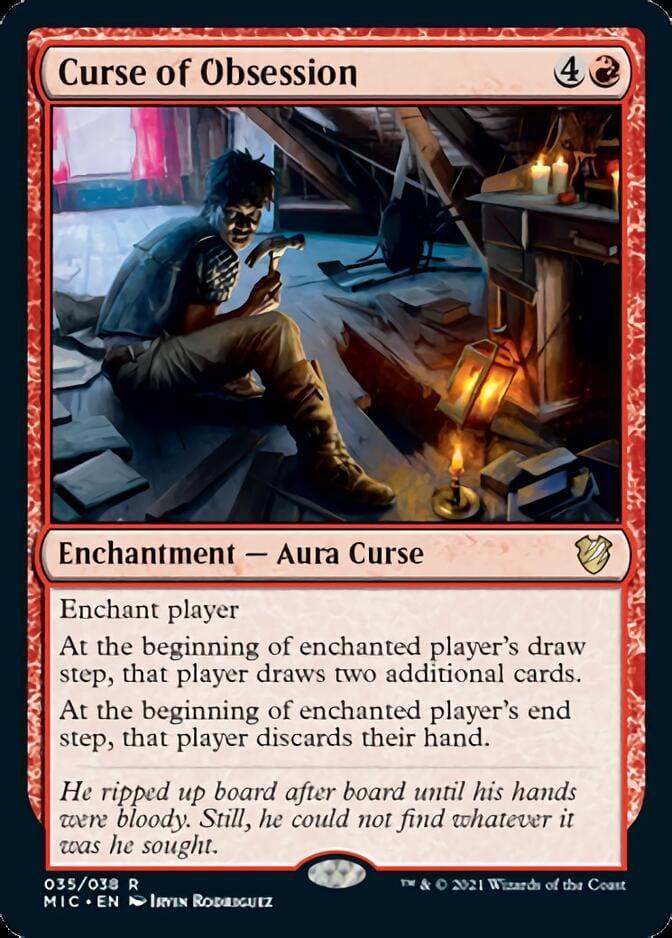 Magic: The Gathering MTG Single Curse of Obsession [Innistrad: Midnight Hunt Commander]