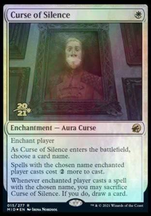 Magic: The Gathering MTG Single Curse of Silence [Innistrad: Midnight Hunt Prerelease Promos]