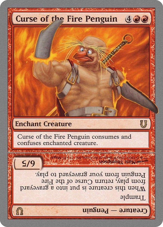 Magic: The Gathering MTG Single Curse of the Fire Penguin // Curse of the Fire Penguin Creature [Unhinged]
