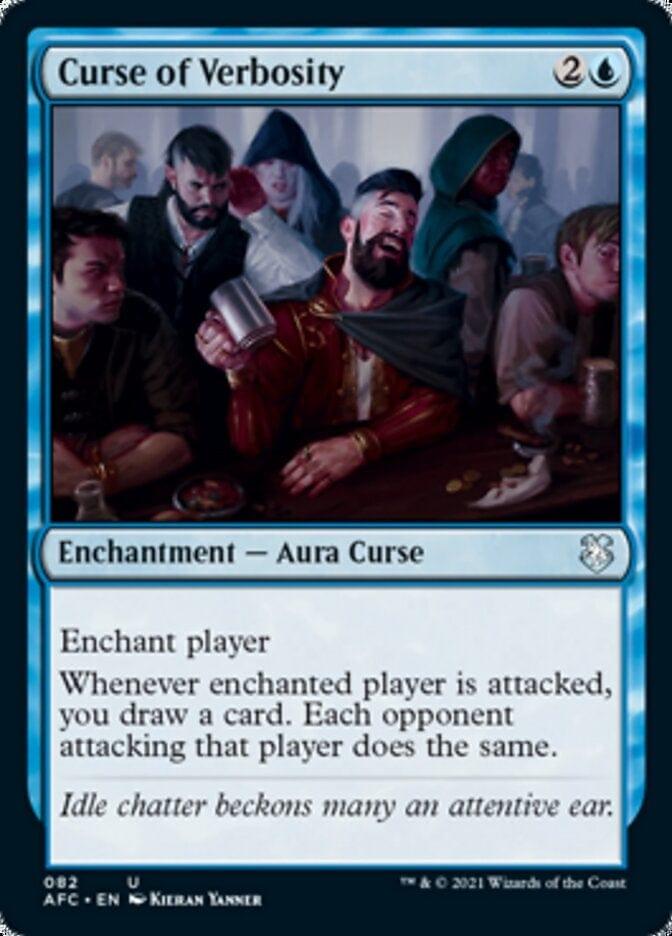 Magic: The Gathering MTG Single Curse of Verbosity [Dungeons & Dragons: Adventures in the Forgotten Realms Commander]