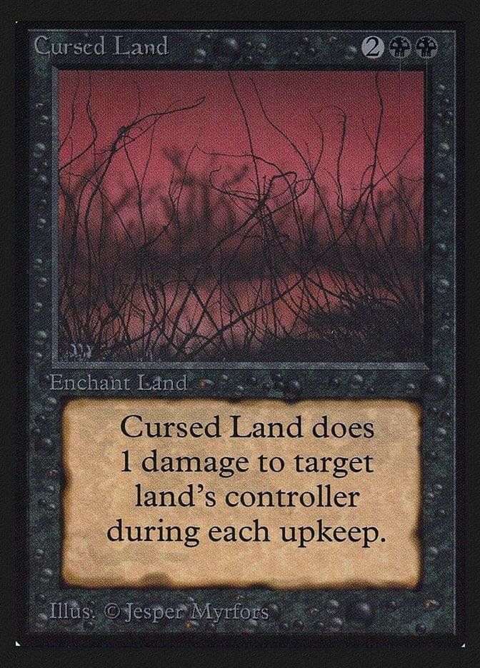 Magic: The Gathering MTG Single Cursed Land [Collectors’ Edition]