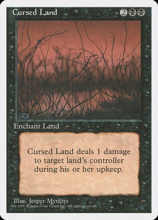 Magic: The Gathering MTG Single Cursed Land [Fourth Edition]