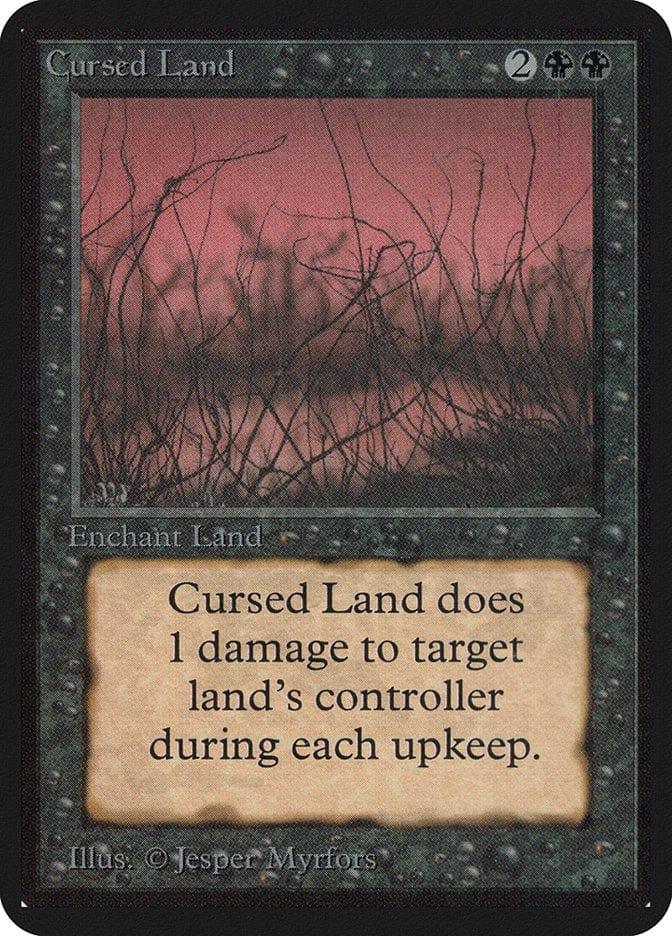 Magic: The Gathering MTG Single Cursed Land [Limited Edition Alpha]