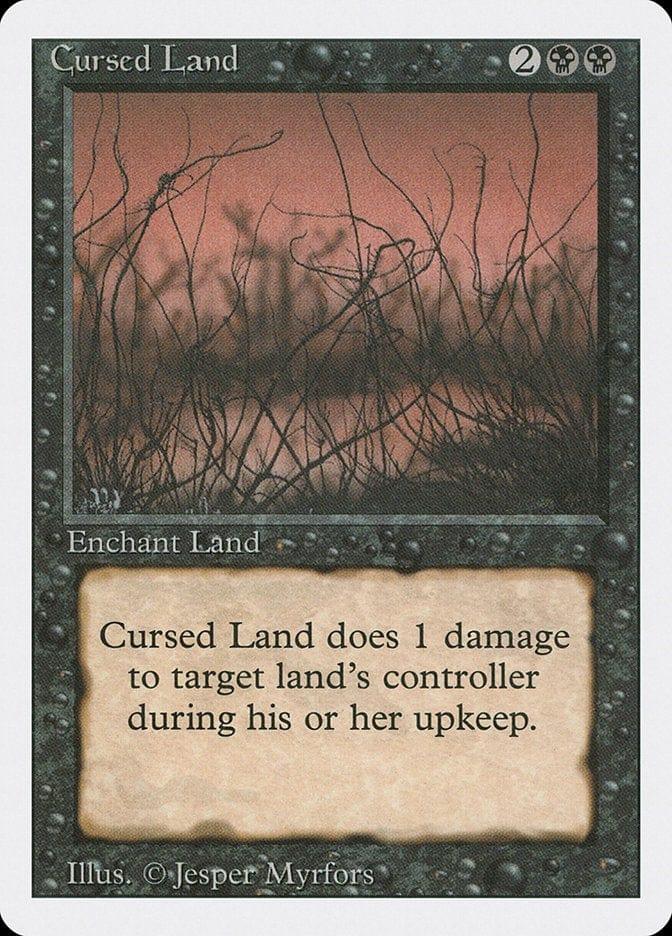 Magic: The Gathering MTG Single Cursed Land [Revised Edition]