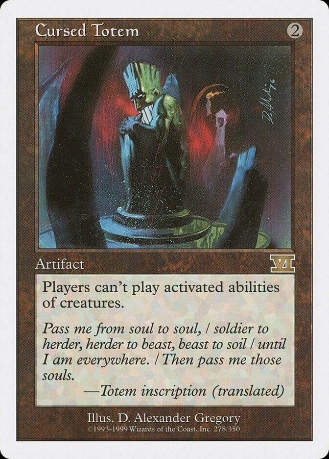 Magic: The Gathering MTG Single Cursed Totem [Classic Sixth Edition]
