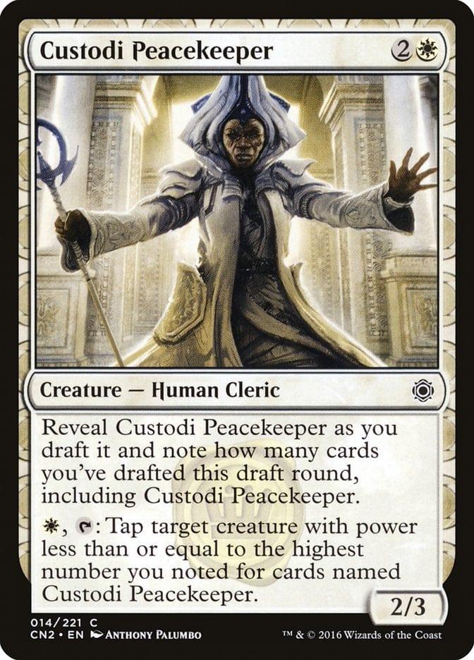 Magic: The Gathering MTG Single Custodi Peacekeeper [Conspiracy: Take the Crown]