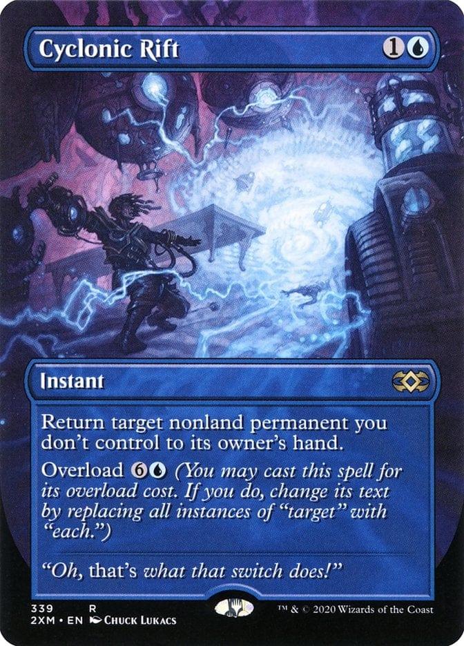 Magic: The Gathering MTG Single Cyclonic Rift (Toppers) [Double Masters Extended Art]
