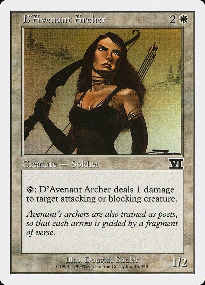 Magic: The Gathering MTG Single D'Avenant Archer [Classic Sixth Edition]