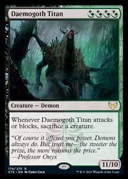 Magic: The Gathering MTG Single Daemogoth Titan [Strixhaven: School of Mages]