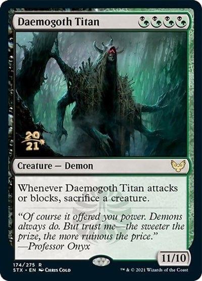 Magic: The Gathering MTG Single Daemogoth Titan [Strixhaven: School of Mages Prerelease Promos]