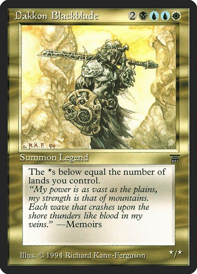 Magic: The Gathering MTG Single Dakkon Blackblade [Legends]