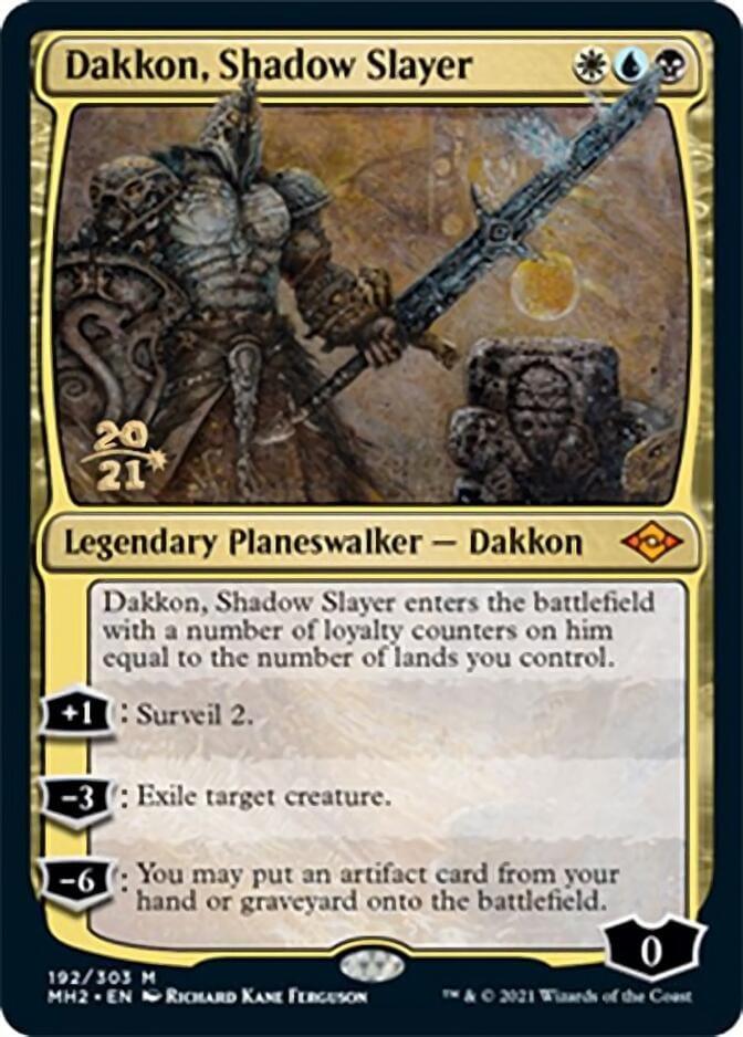 Magic: The Gathering MTG Single Dakkon, Shadow Slayer [Modern Horizons 2 Prerelease Promos]