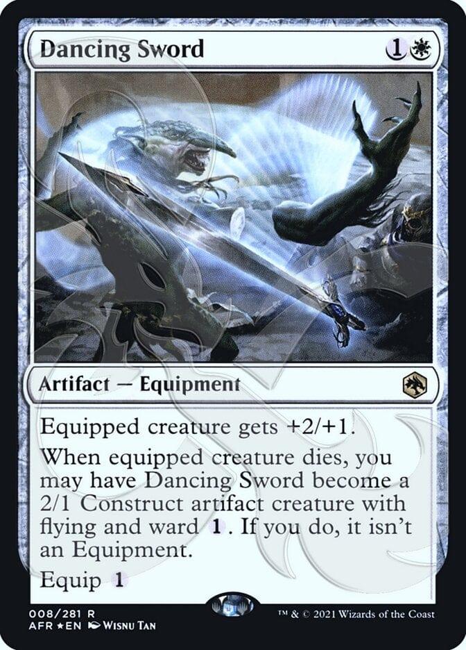 Magic: The Gathering MTG Single Dancing Sword (Ampersand Promo) [Dungeons & Dragons: Adventures in the Forgotten Realms Promos]