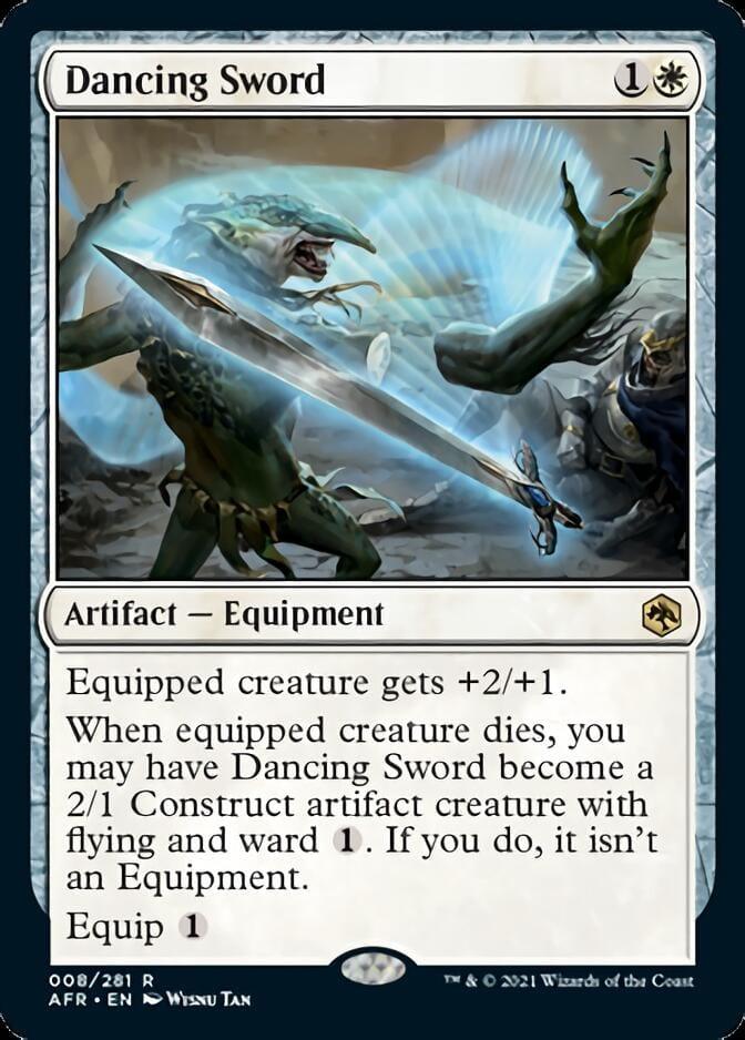 Magic: The Gathering MTG Single Dancing Sword [Dungeons & Dragons: Adventures in the Forgotten Realms]