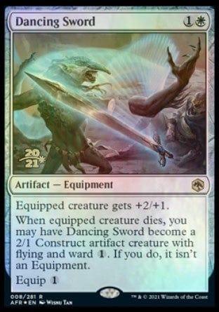 Magic: The Gathering MTG Single Dancing Sword [Dungeons & Dragons: Adventures in the Forgotten Realms Prerelease Promos]