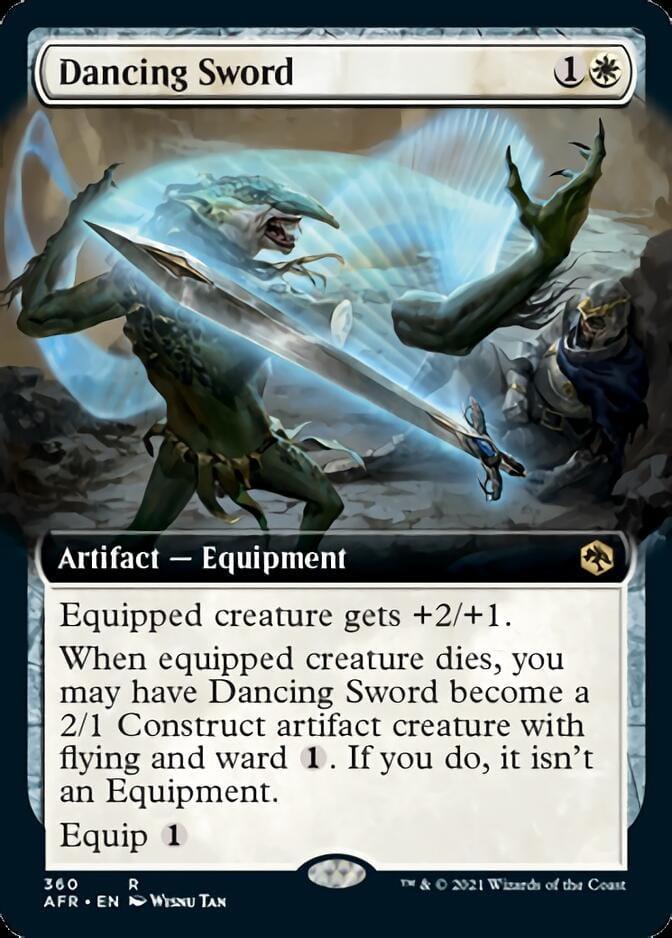 Magic: The Gathering MTG Single Dancing Sword (Extended) [Dungeons & Dragons: Adventures in the Forgotten Realms]