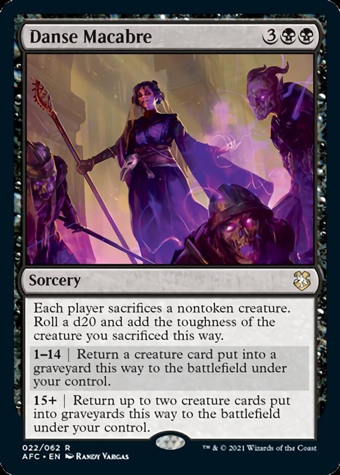 Magic: The Gathering MTG Single Danse Macabre [Dungeons & Dragons: Adventures in the Forgotten Realms Commander]